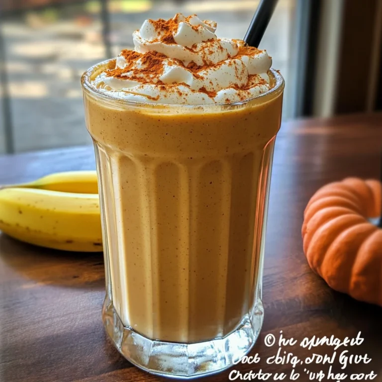 Breakfast Pumpkin Pie Smoothie