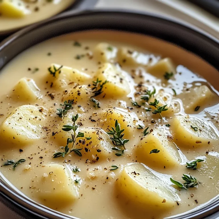 Cheddar Garlic Herb Potato Soup