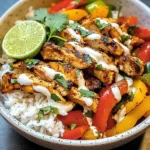 Chicken Fajita Rice Bowls