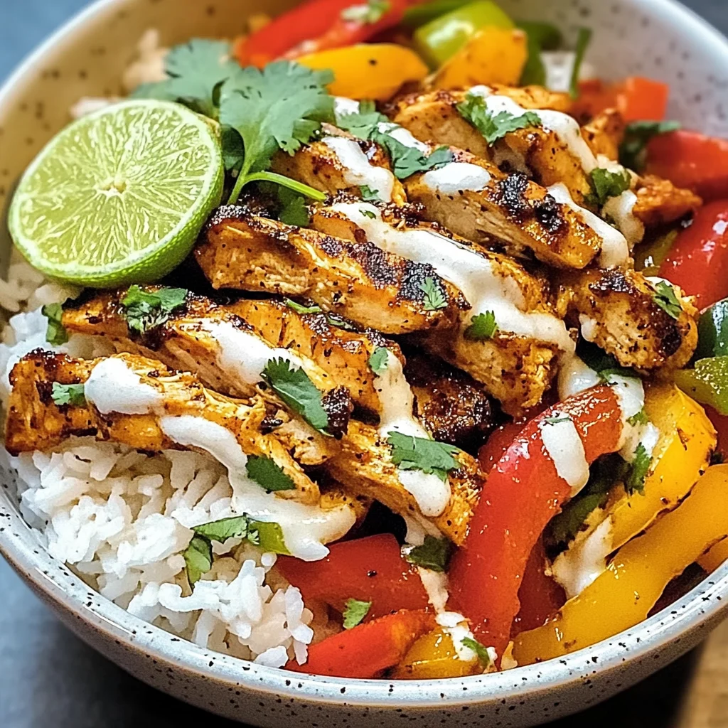 Chicken Fajita Rice Bowls