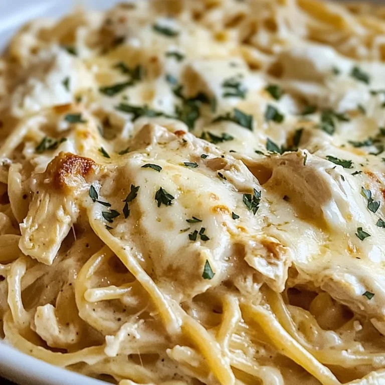 Creamy Crockpot Garlic Parmesan Chicken Pasta