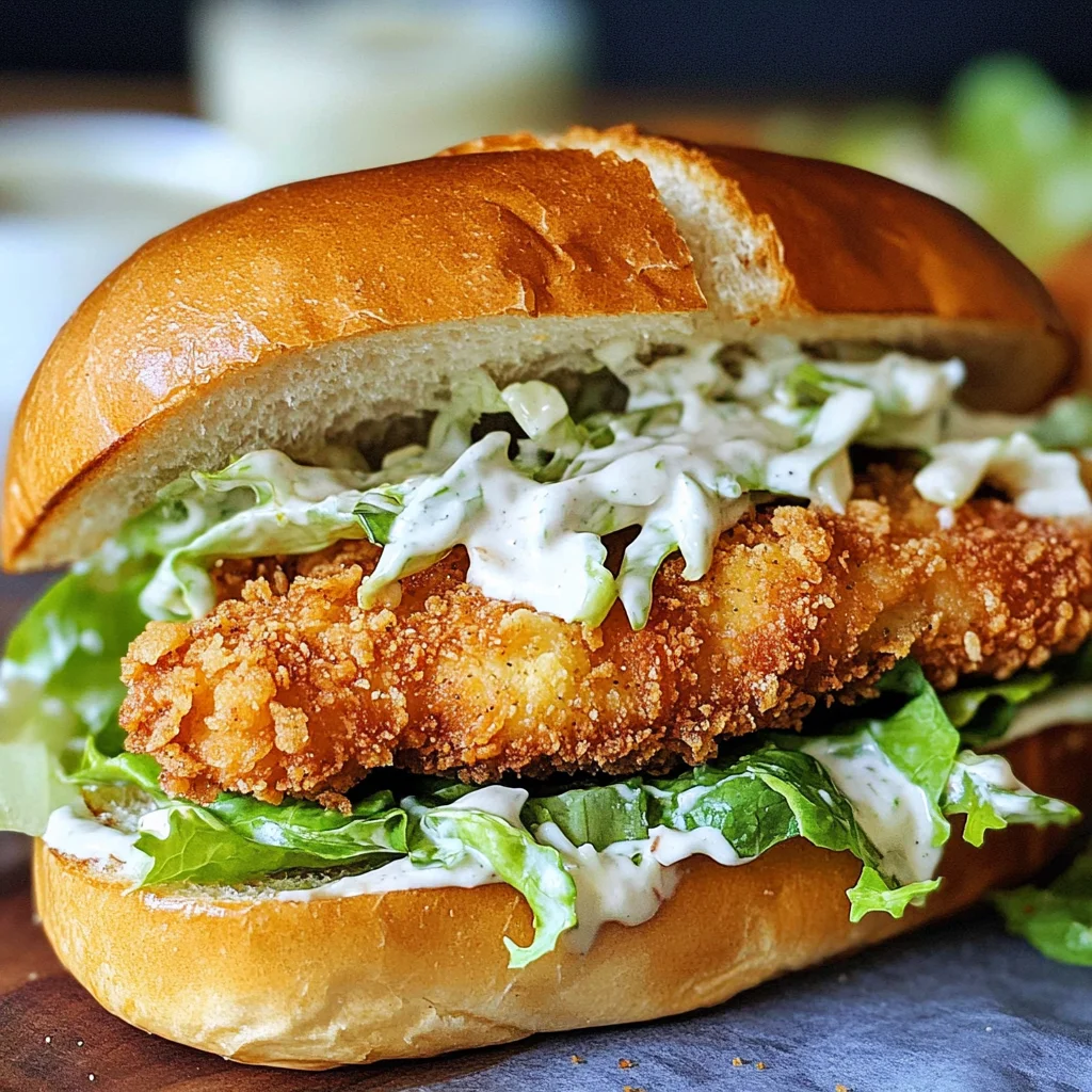 Crispy Chicken Caesar Sandwich