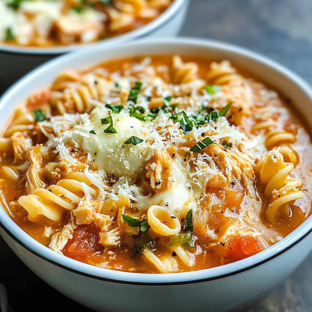Crockpot Chicken Parmesan Soup Recipe