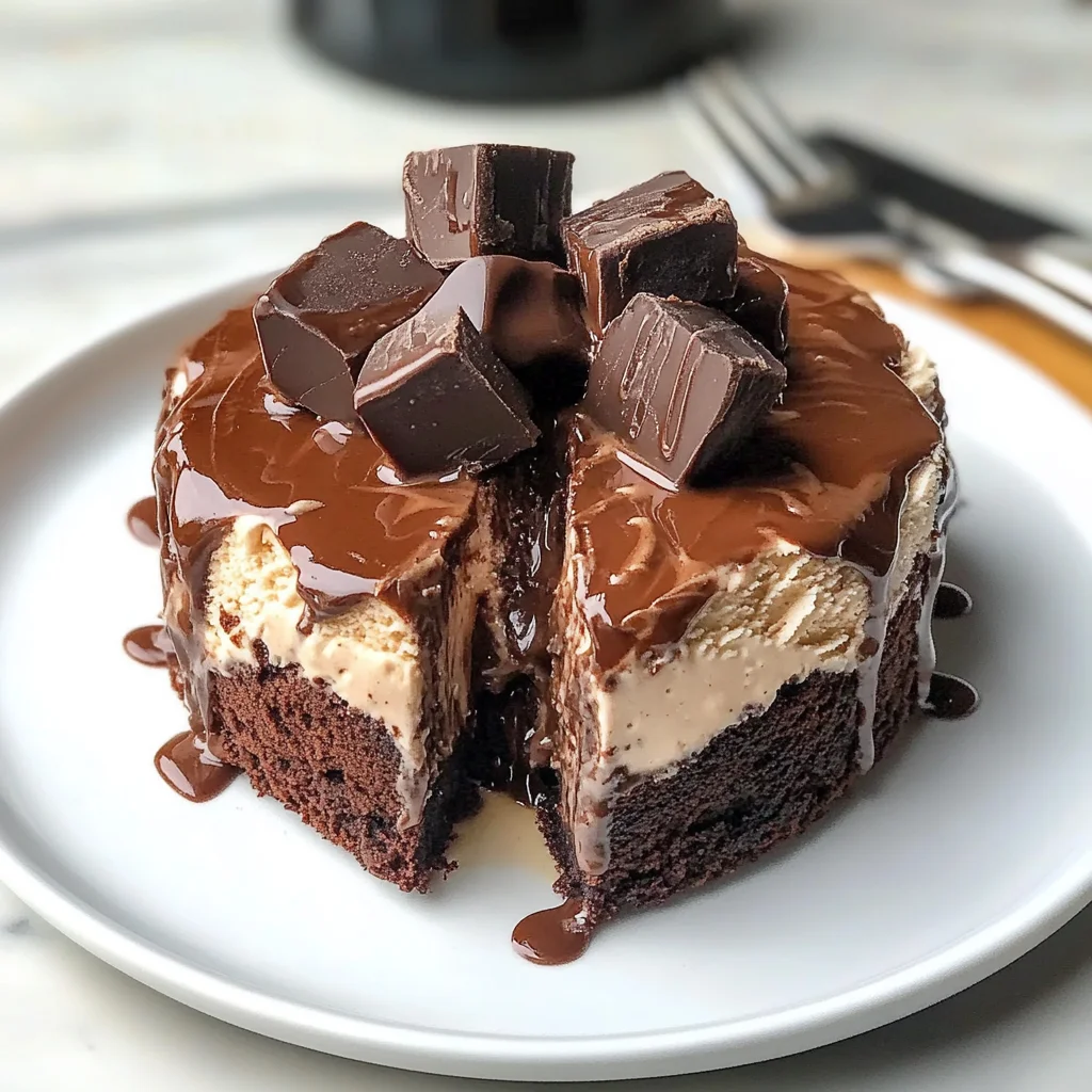Delicious Brownie Ice Cream Cake