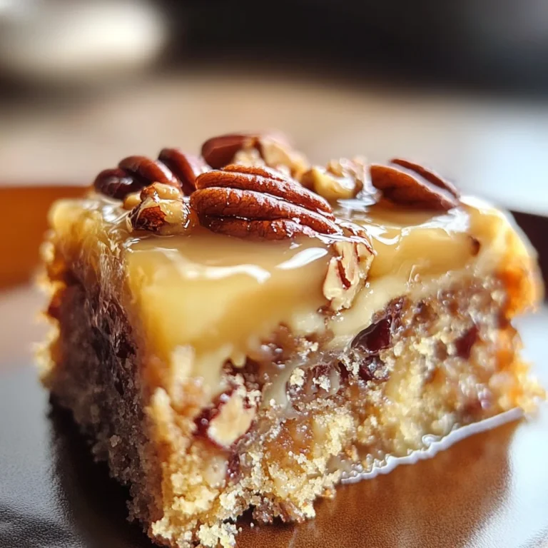 Delicious Gooey Butter Pecan Cake