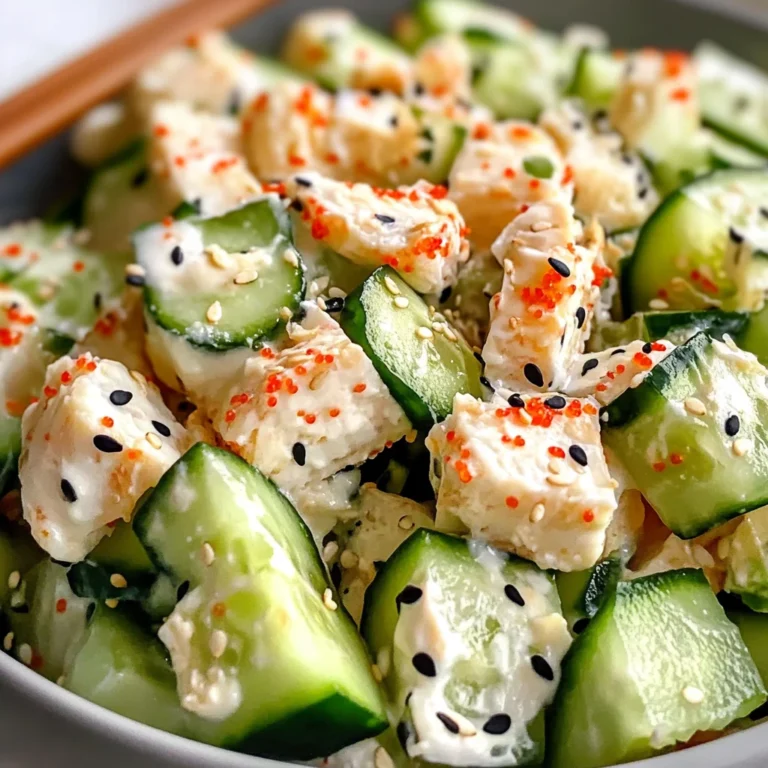Easy California Roll Cucumber Salad