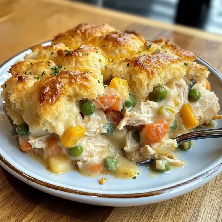 Easy Chicken Cobbler Dinner Casserole