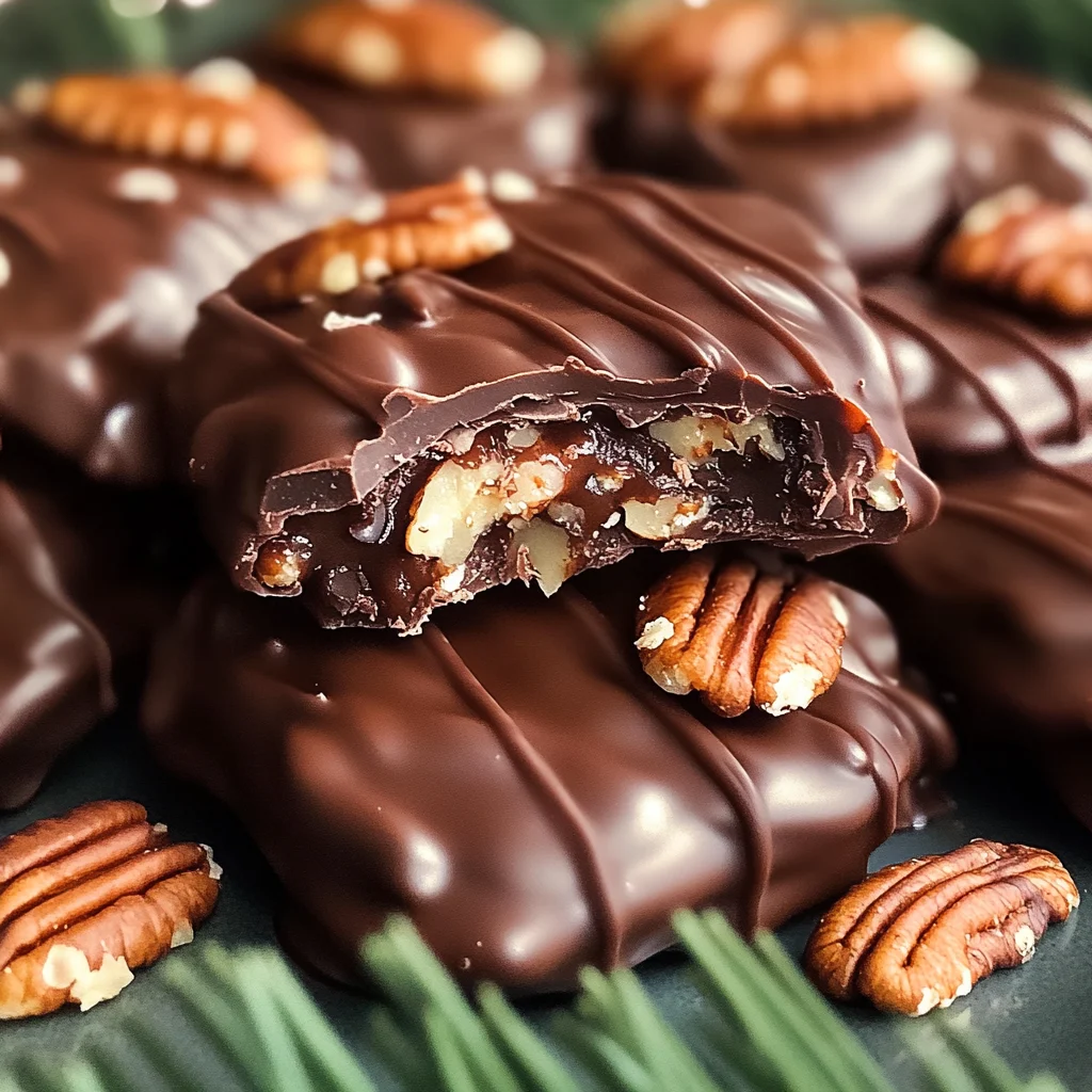 Easy Christmas Pecan Turtles