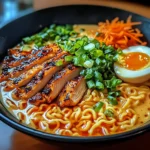 Fiery Chicken Ramen : Bold & Comforting