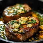 Garlic Butter Pan Seared beef Chops