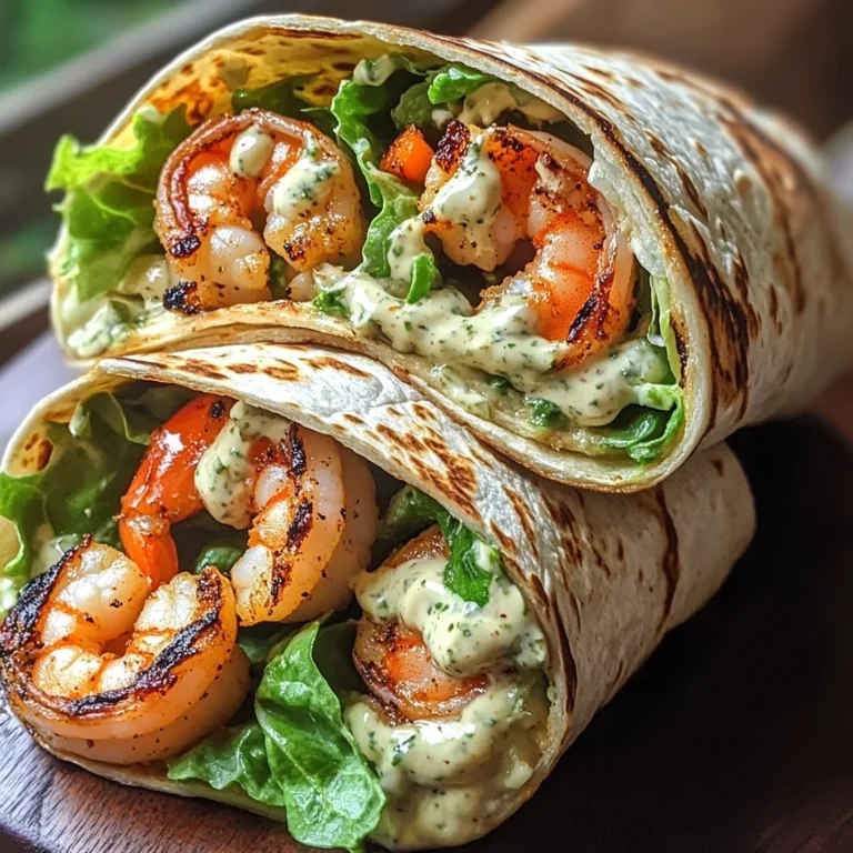 Grilled Shrimp Caesar Wraps