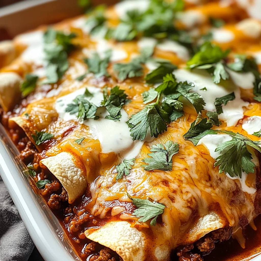 Ground Beef Enchiladas