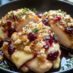 Impressive Cranberry Brie Stuffed Chicken