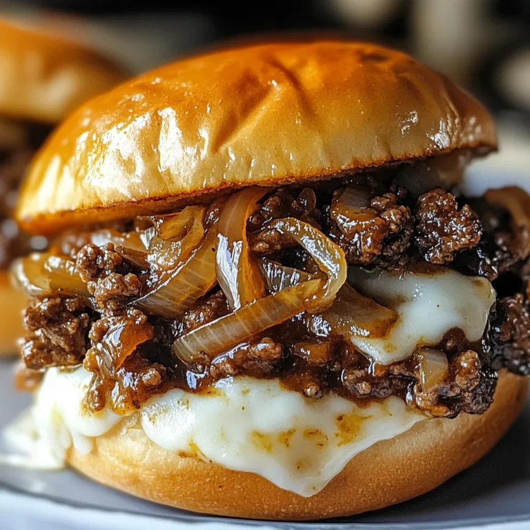 Irresistible French Onion Beef Sloppy Joes