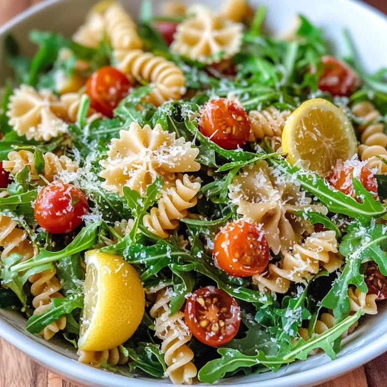 Lemon Arugula Pasta Salad
