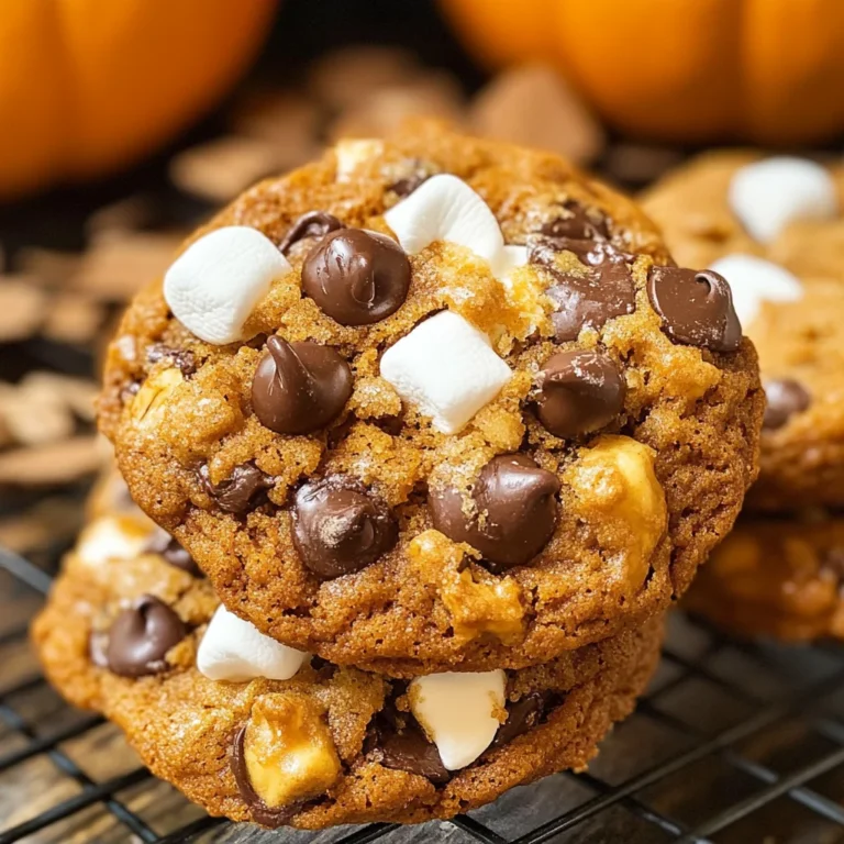 Pumpkin S'mores Cookies