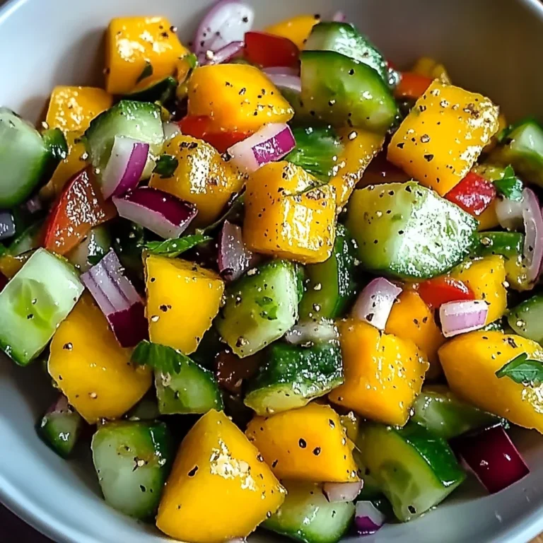 Refreshing Mango Cucumber Salad