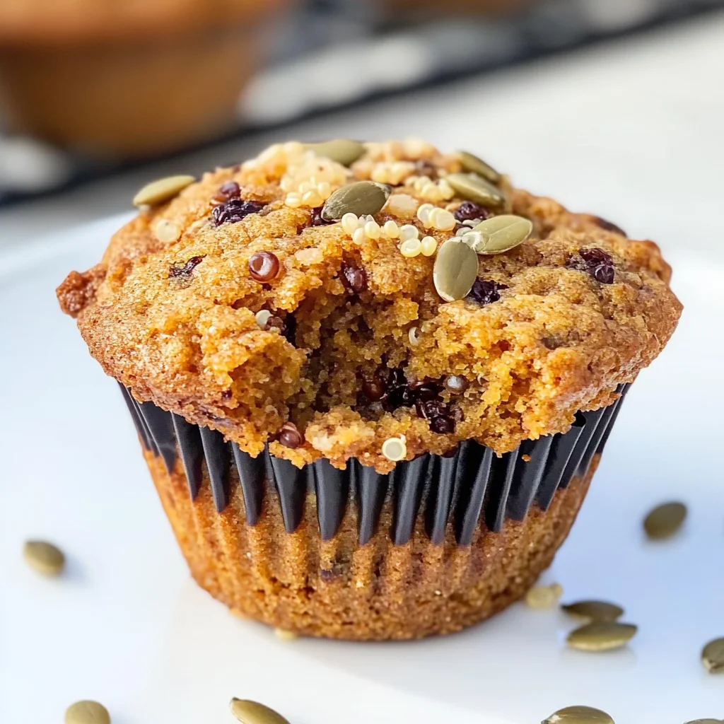 Skinny Pumpkin Quinoa Muffins