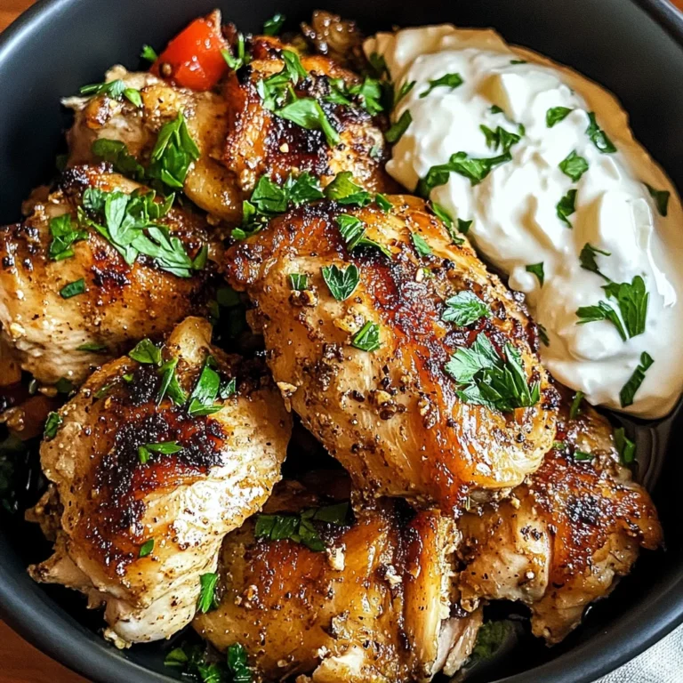 Spiced Yogurt-Marinated Chicken Thighs