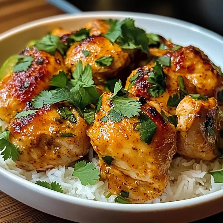 Baked Coconut Chili Chicken Thighs