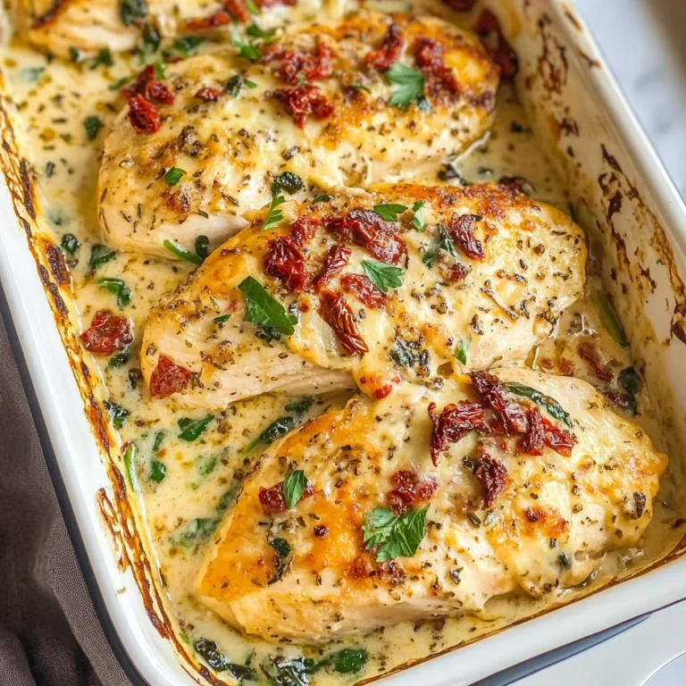 Baked Tuscan Chicken Casserole