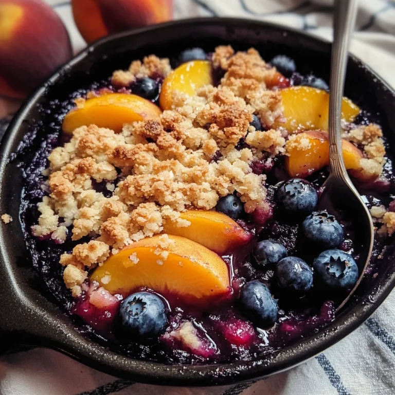 Blueberry Peach Crumble
