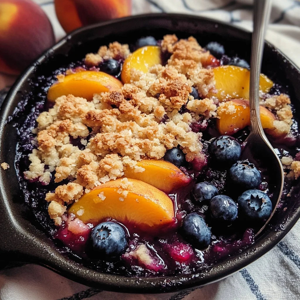 Blueberry Peach Crumble