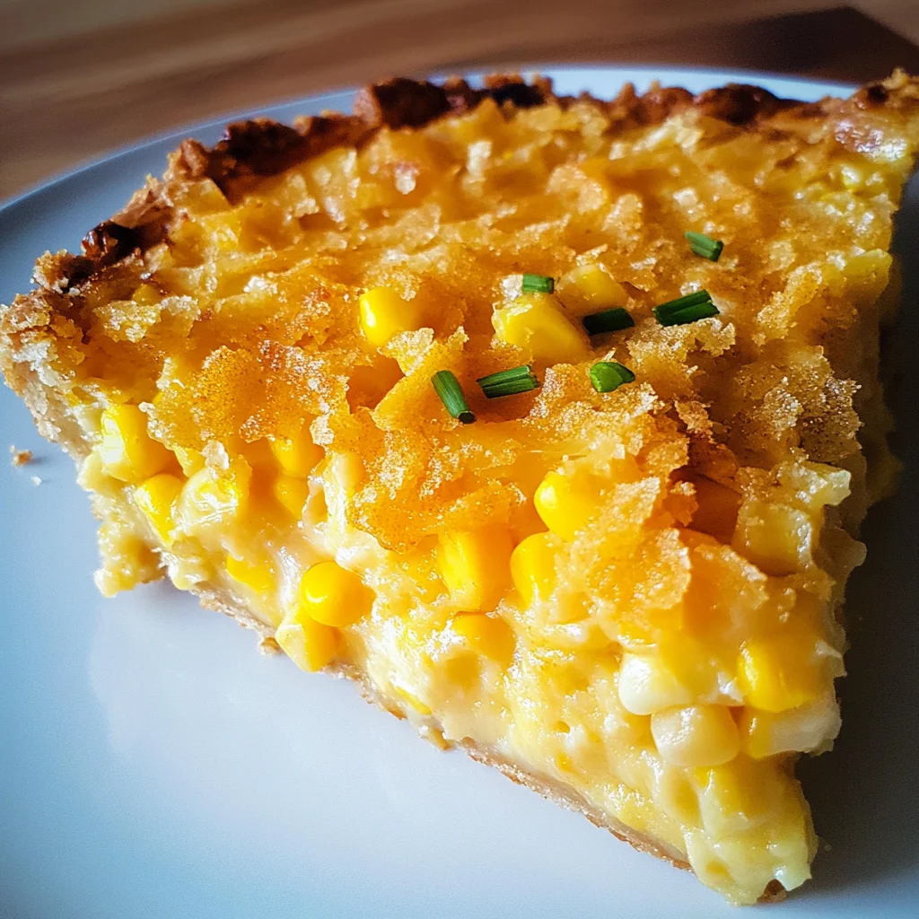 Cheddar Sweet Corn Pie