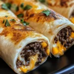 Cheesy Garlic Beef Roll-Ups