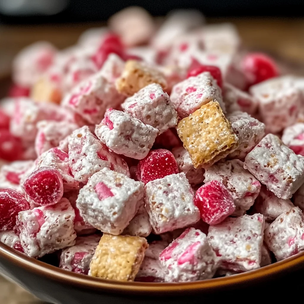 Cherry Cheesecake Puppy Chow
