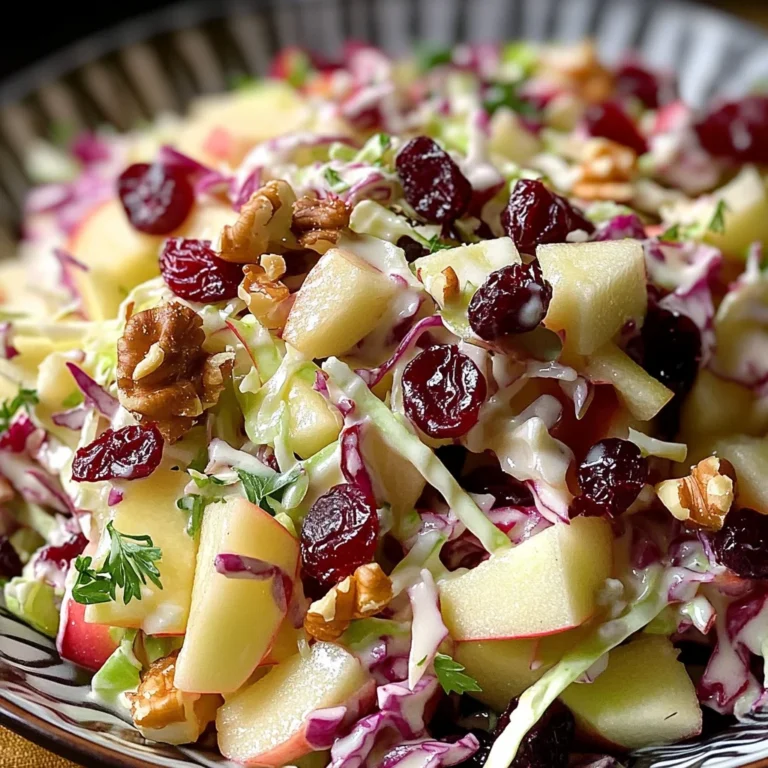Cranberry Apple Coleslaw: A Delicious & Healthy Recipe