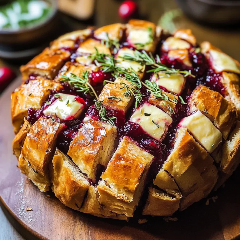 Cranberry Brie Pull-Apart Bread