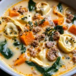 Creamy Sausage Tortellini Soup