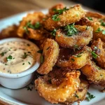 Crispy Fried Mushrooms with Cool Ranch Dip