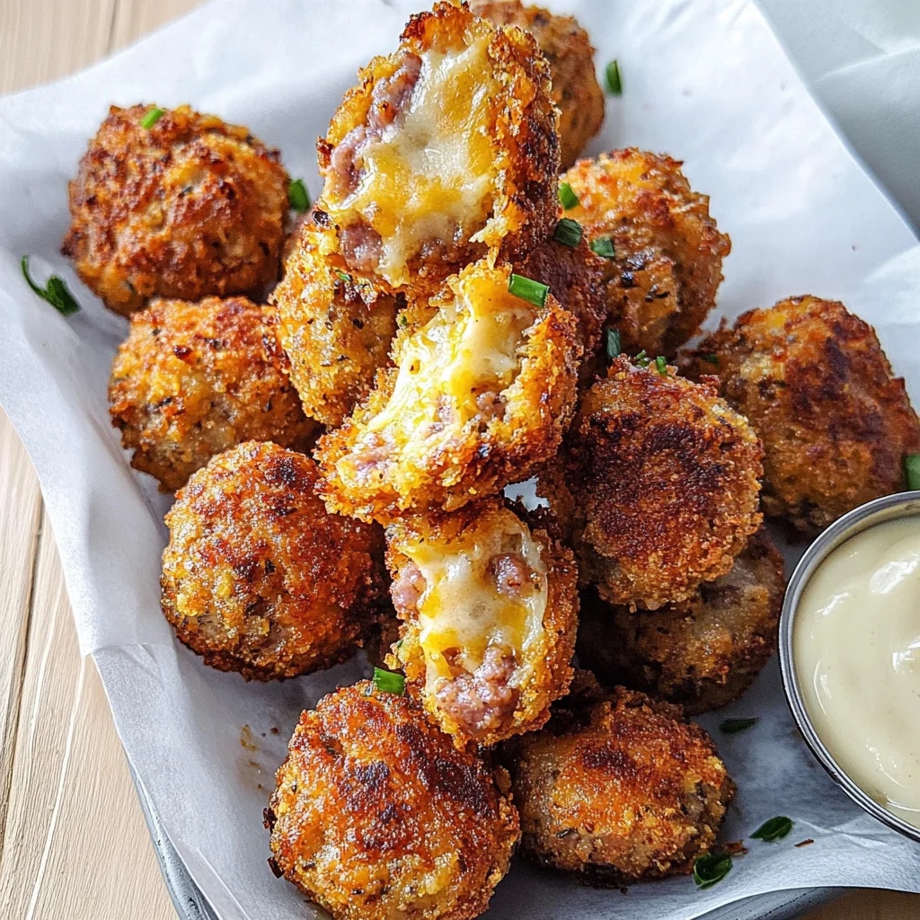 Crispy Hashbrown Sausage Bites