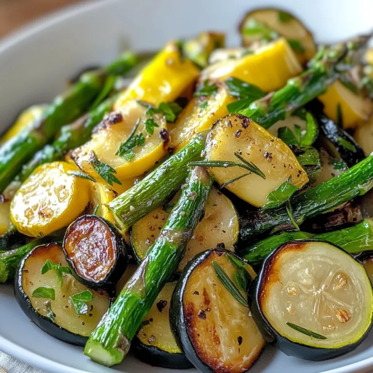 Flavorful Asparagus with Zucchini and Squash