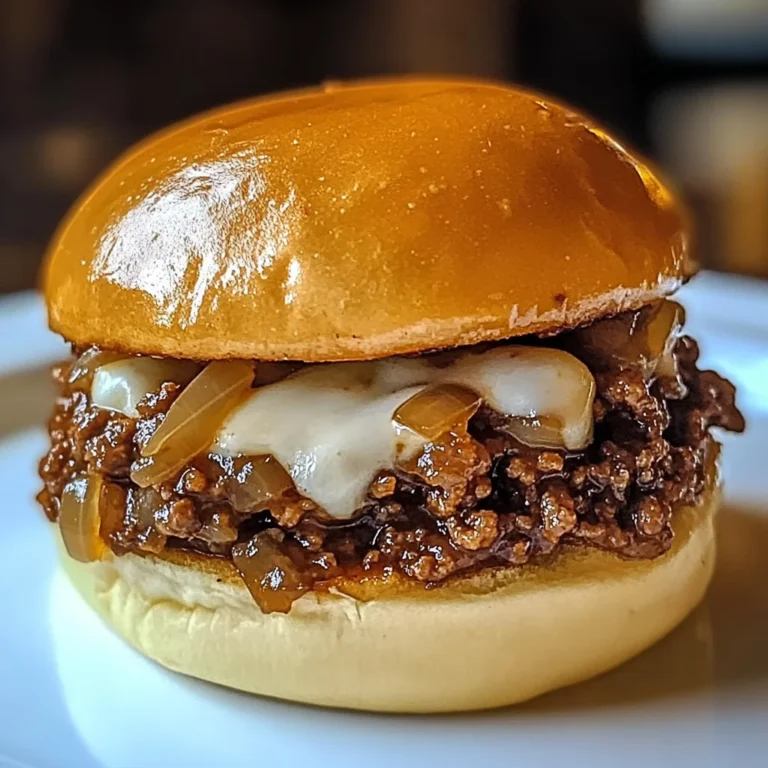 French Onion Beef Sloppy Joes