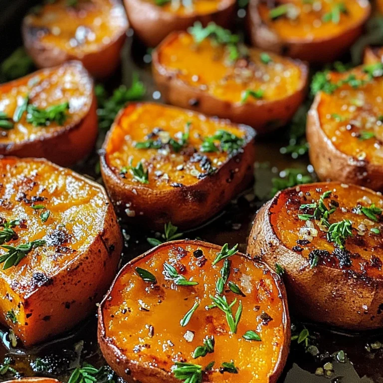 Garlic Butter Roasted Sweet Potatoes: A Delicious and Easy Recipe