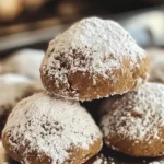 Gingerbread Snowball Cookies