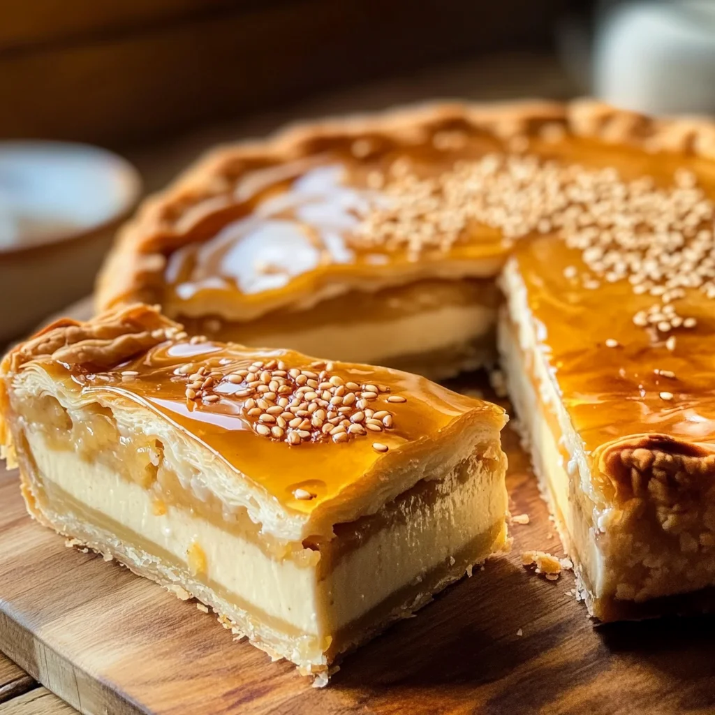 Golden Greek Honey Pie (Melopita)