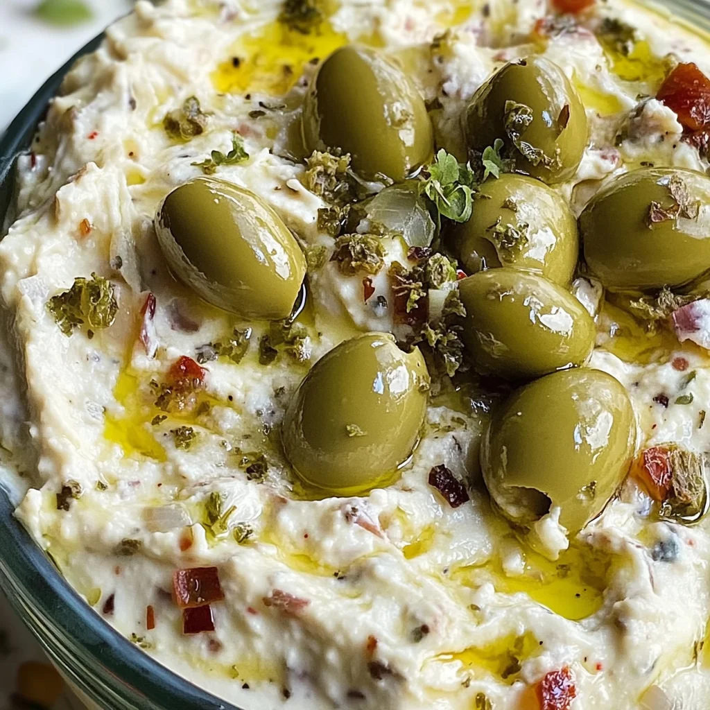 Green Olive Dip – Easy Creamy Party Favorite
