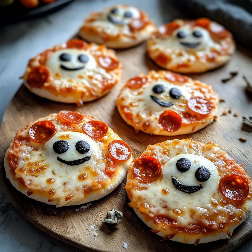Halloween Mini Pizzas