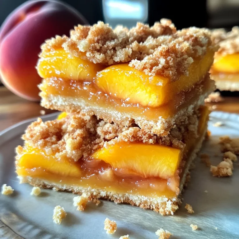 Heavenly Summer Peach Bars: A Sweet Slice of Sunshine