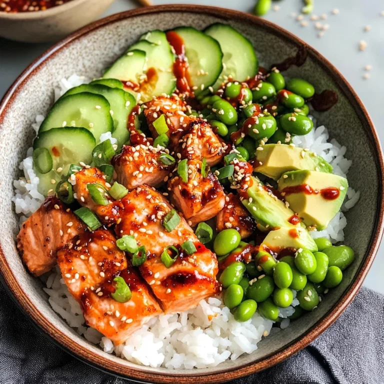 Honey Sriracha Salmon Bowls