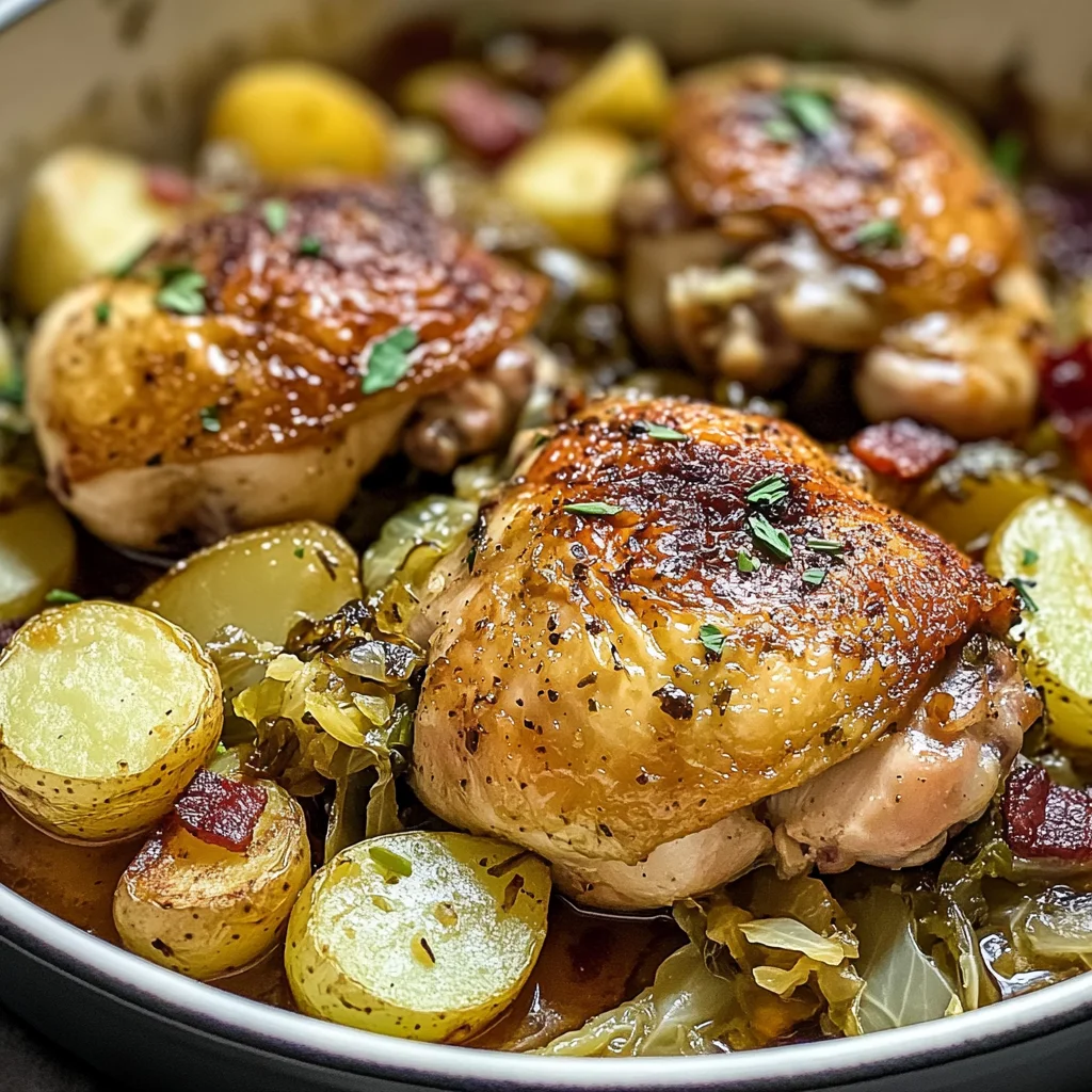 Irish Chicken with Cabbage and Potatoes