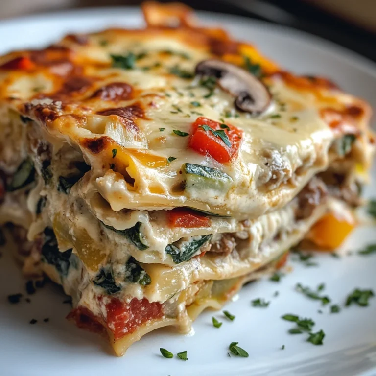 Loaded Veggie White Lasagna