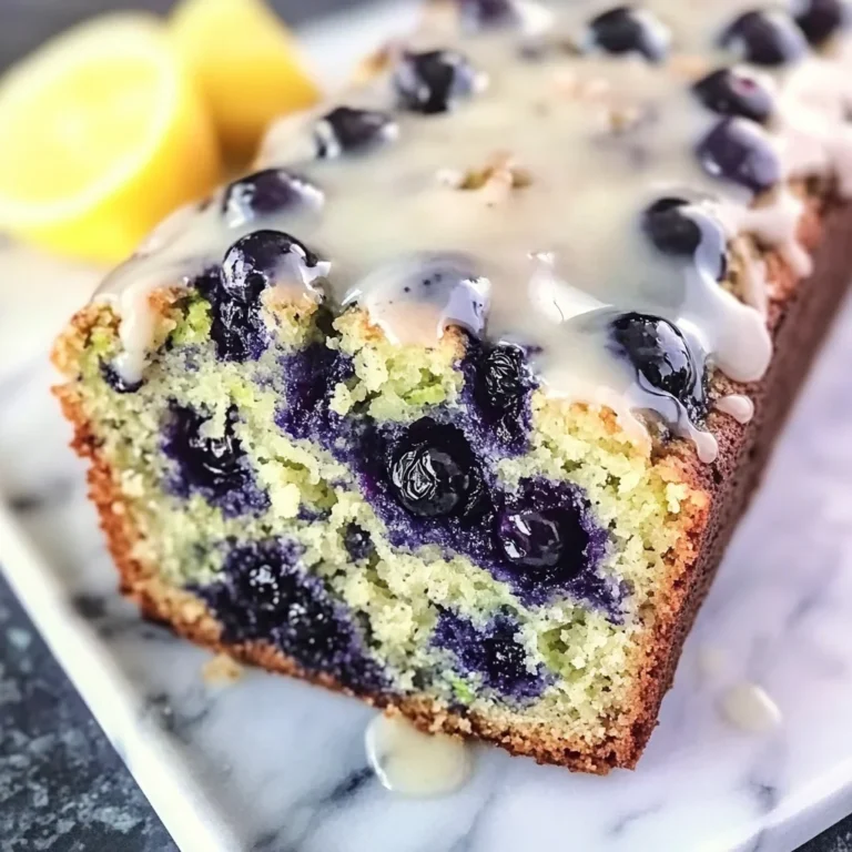 Moist Blueberry Zucchini Bread with a Lemon Glaze - Alrightwithme