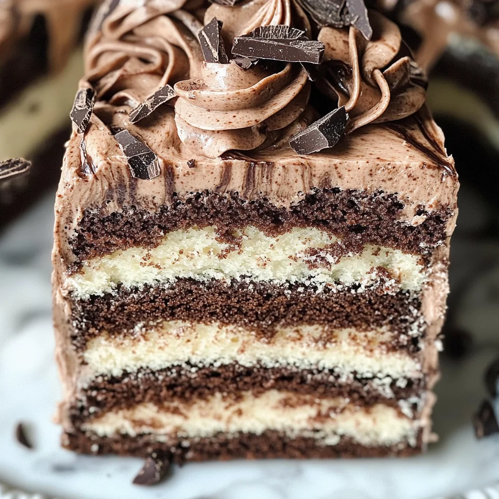Perfect Marble Cake with Chocolate Buttercream: The Ultimate Swirled Dessert