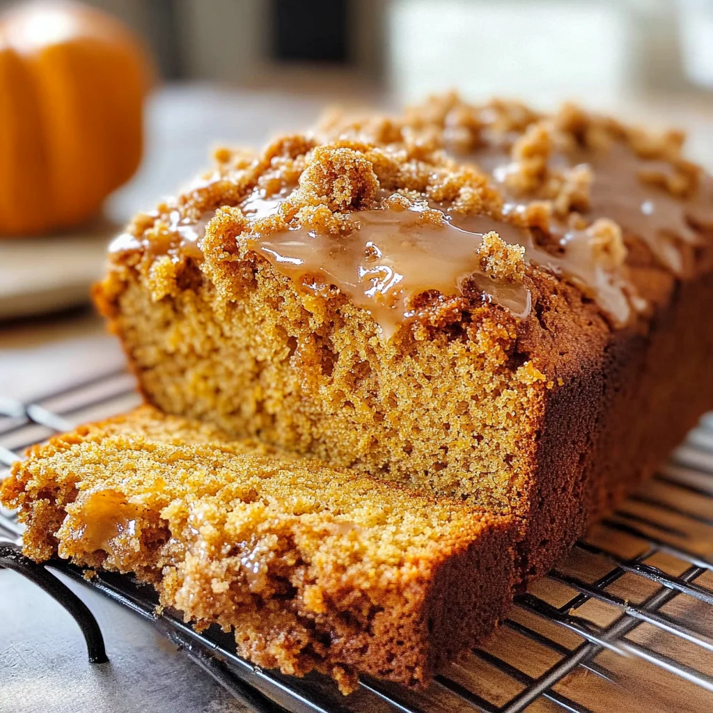 Pumpkin Bread with Maple Glaze
