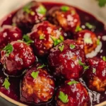 Quick Cranberry Meatballs (Christmas Recipe)